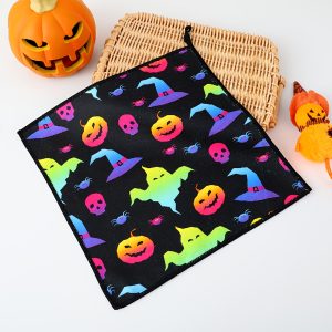 6 Halloween Towels, Cute Tea Towels With Hooks, Home Decor, High-absorbency And Quick-drying Dish Towels, Pumpkin, Halloween Decoration.