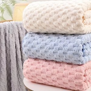 3PCS Premium Bath Towel Set - Quick Drying - Microfiber Coral Velvet Highly Absorbent Towels - Multipurpose Use As Bath Fitness, Bathroom, Shower, Sports, Yoga Towel