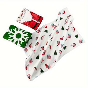 5 Holiday Towels, Christmas And Halloween Towels, Holiday Gifts, Family Holiday Toiletry Set