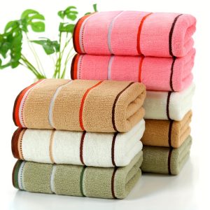 8pcs Ultra-Soft, Quick-Dry Cotton Face Towels - Absorbent & Durable for Bathroom Use